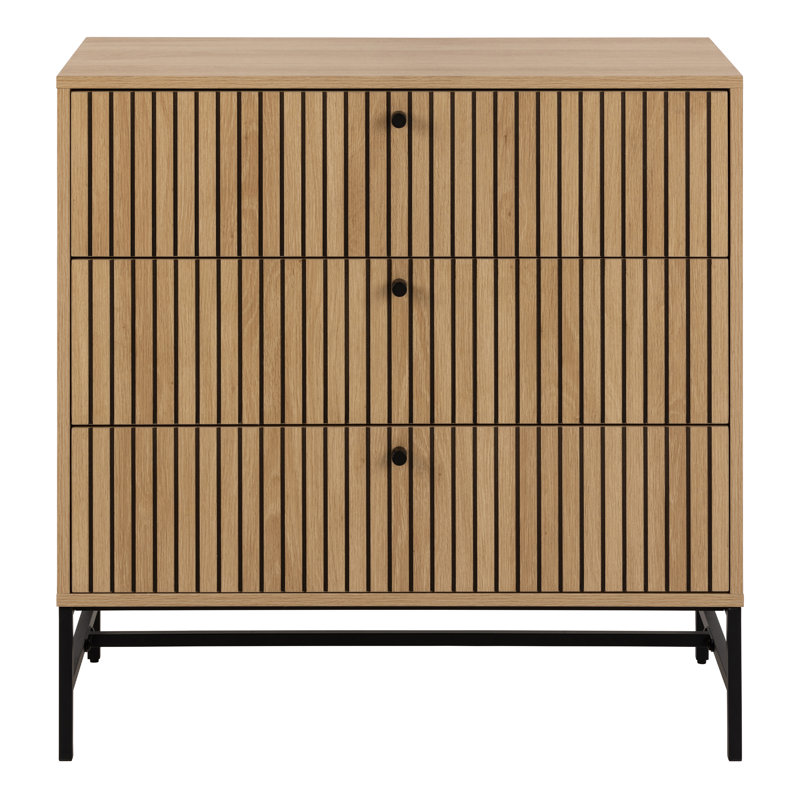 Roscigno 80.6 cm W Chest of 3 Drawers