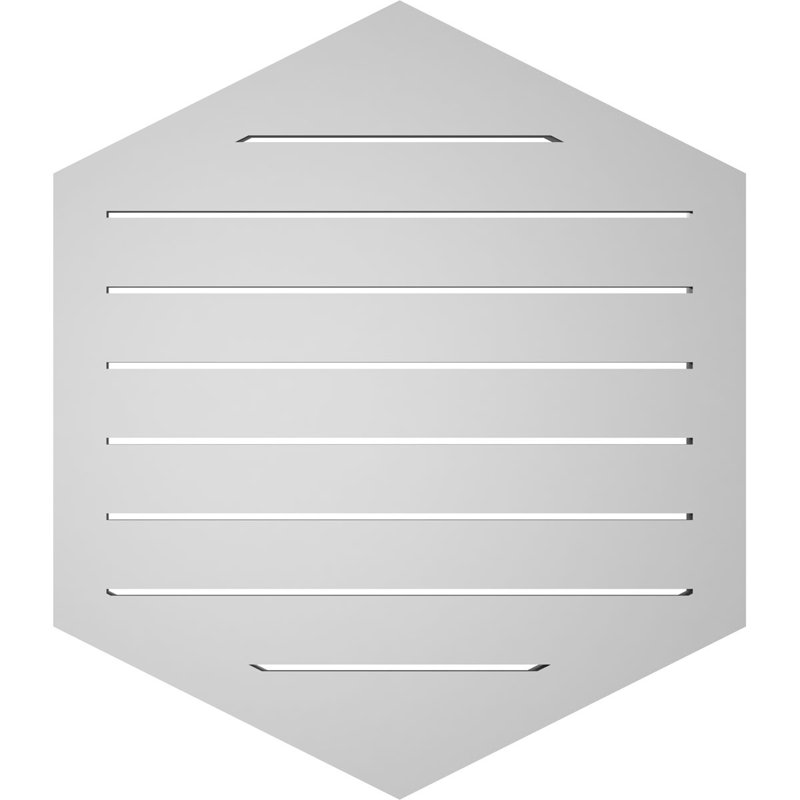 Pente verticale verticale en uréthane 6 pi, 30" H x 26" W x 1.5" D