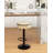 Adjustable Height Swivel Metal Pedestal Bar Stools with Footrest-2123459537