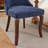 Rayon Cloth Flocking Linen Dining Chairs Channel Kitchen Dinner Chair Comfy Fabric Upholstered Accent Chair For Dining Room With Curved Solid Wood Legs (No Including Dining Table)-783753221