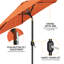 Parasol de marché d'extérieur avec manivelle 108 po Bruton-512097929