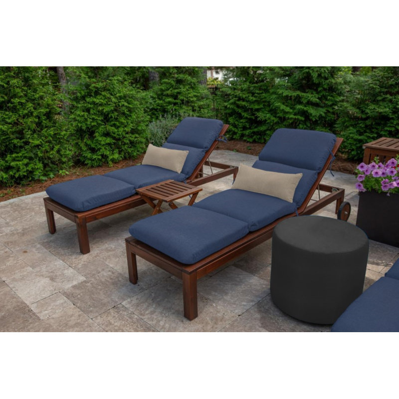 Housse et insert d'oreiller rectangulaire Cherelle, H 5,5 po x l 20 po, Tissage uni cendre coulée Sunbrella®