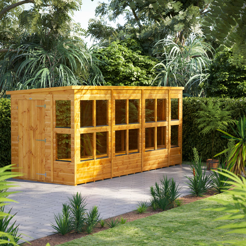 Powersheds 14 x 6ft Timber Tongue & Groove Pent Potting Shed