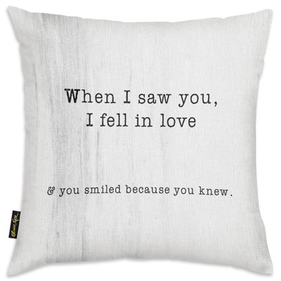 When I Saw You Throw Pillow Cover & Insert