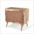 Stylish Mango Wood 2-Drawer 2-Door Cabinet With Natural Finish And Smart Storage Solutions