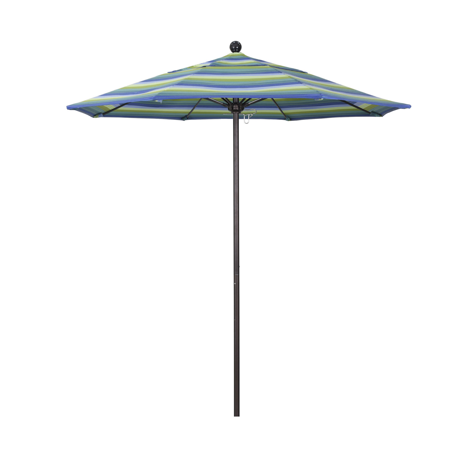 Hibo 7.5' Sunbrella® Umbrella, Dolce Oasis Sunbrella� 1A, Silver Anodized, 90" W x 90" D