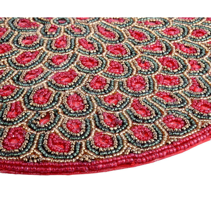 Royalwood Beaded Round Placemat