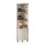 Armoire de coin en bois massif de style américain