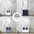 96 In. White Vanity With Ceramic Top - Side Cabinets & Durability Double Bath White, Solid Wood Gorgeous