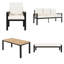 Ensemble de mobilier d'extérieur 5 pièces