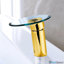 Ensemble de robinet et distributeur de savon sans contact brossé or commercial-120151398-120151394