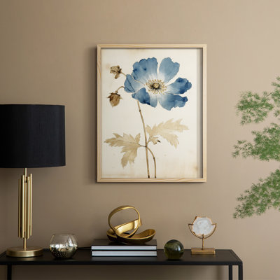 Reproduction encadrée FLORAL Series XXXIII - bois massif
