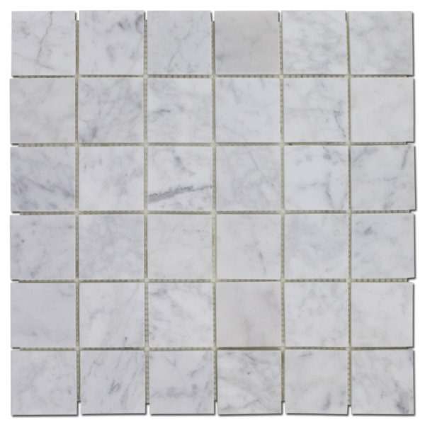 2x2 BIANCO DOLOMITE MOSAICS