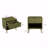 Dumbo 20" W Modern 1-Drawer Fluted Nightstand in Olive Green-1302357702