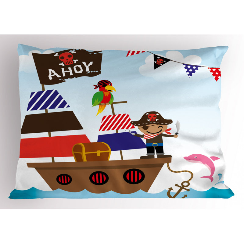 Pirate Polyester Sham Set, King