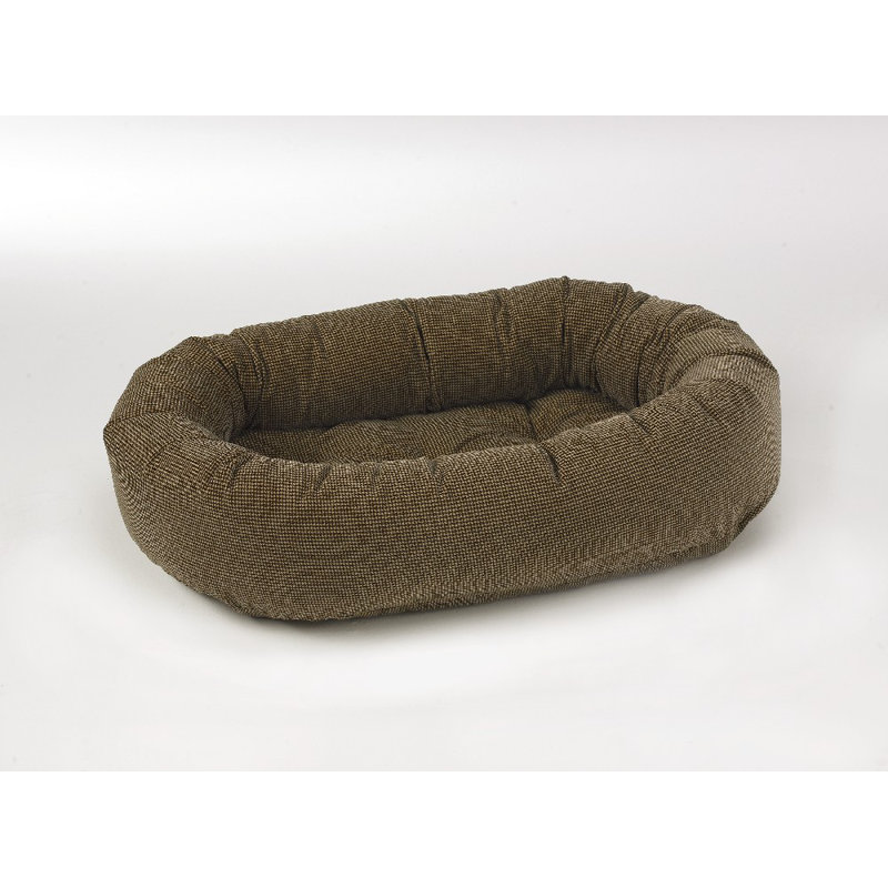 Lit pour chien impression donut, Très grand (l 55 po x P 36 po x H 9 po), Pied-de-poule