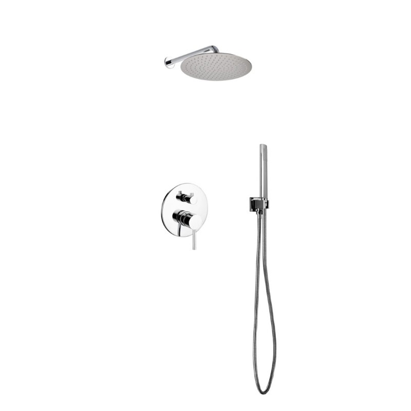 Système de douche complet à contrôle de volume avec soupape grossière Bustillos