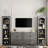 3-Piece Farmhouse Entertainment Center with Storage Cabinet for TVs Up to 70",TV Stand with Bookshelf-86124702