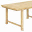 Ensemble de salle à manger de ferme 6 pièces pour 6 personnes, ensembles de cuisine et de salle à manger avec pieds et structure en bois massif, chaises ergonomiques à double style, idéal pour la cuisine et la salle à manger (bois naturel délavé)-1822317561