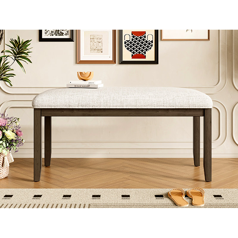 Banc de 38 po Mid-Century Modern