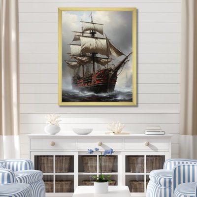 Bateau fantôme pirate 2 - art mural pirate