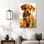 Vibrant Pop Art, impression sur toile chiot haute définition - Studio-2044983905