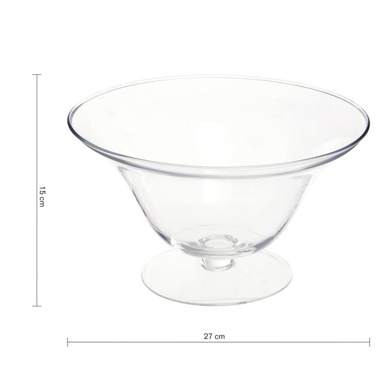 Marlow Home Co. Metoyer Glass Fluted Bowl