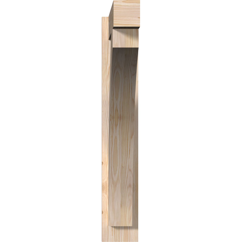 Bloc de bois rustique Thorton, P 26 po x H 38 po, Cèdre rouge occidental l 7 1/2 po (lisse)
