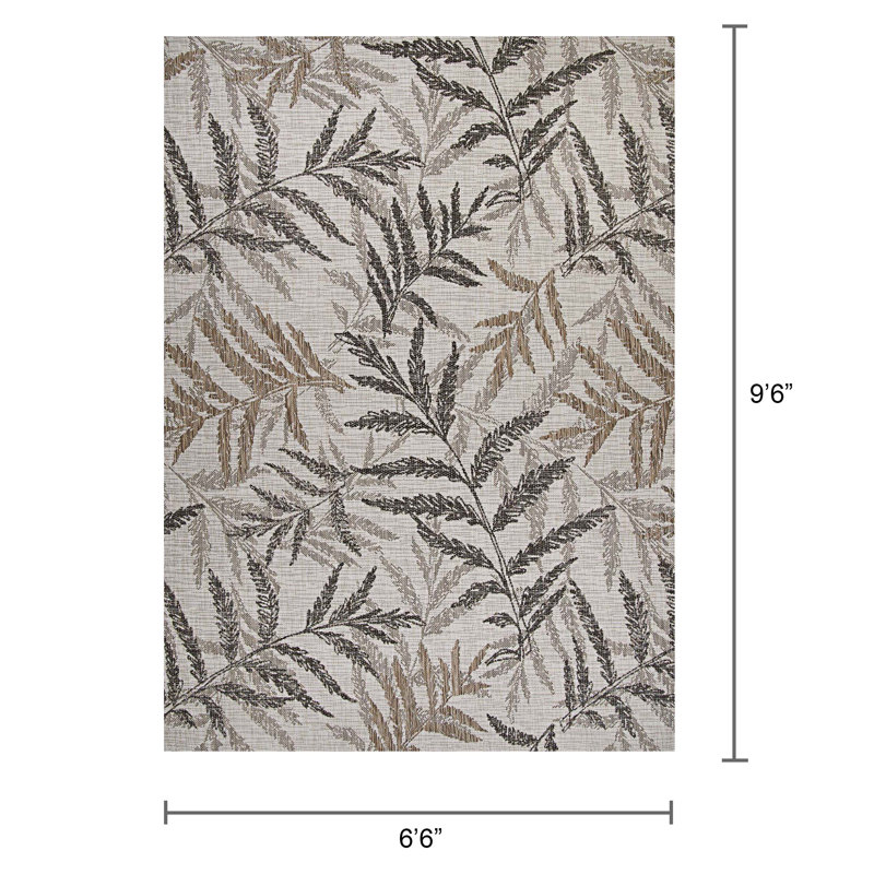 Tapis taupe Borwin, Rectangle 6'6" x 9'6"