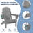 Selevae Foldable Outdoor Adirondack Chair-1767017318