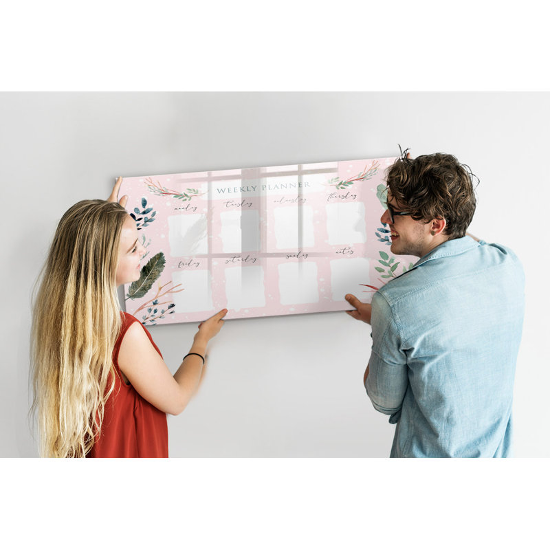 Charming Weekly Planner Magnetic Wall Mounted Dry Erase Board