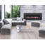 digital flames Black Electric Fireplace-98291453