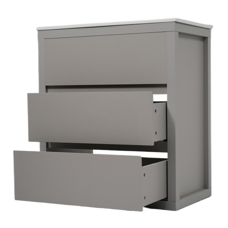 Meuble-lavabo 30 po avec lavabo et tiroirs, Gris