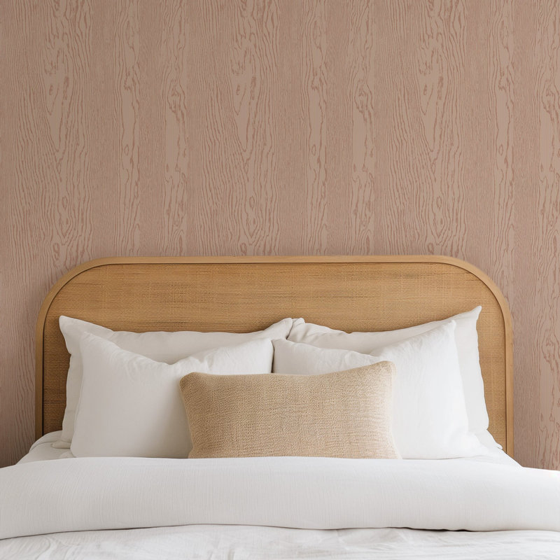 Urban Timber - Wood Wallpaper, Clay, Self-adhesive