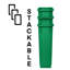 Poubelle commerciale 23 gallons, chariot et couvercle basculant