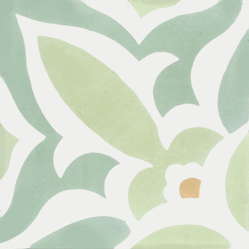 Fiore Laurel 8" x 8" Cement Patterned/Concrete Look Wall & Floor Tile