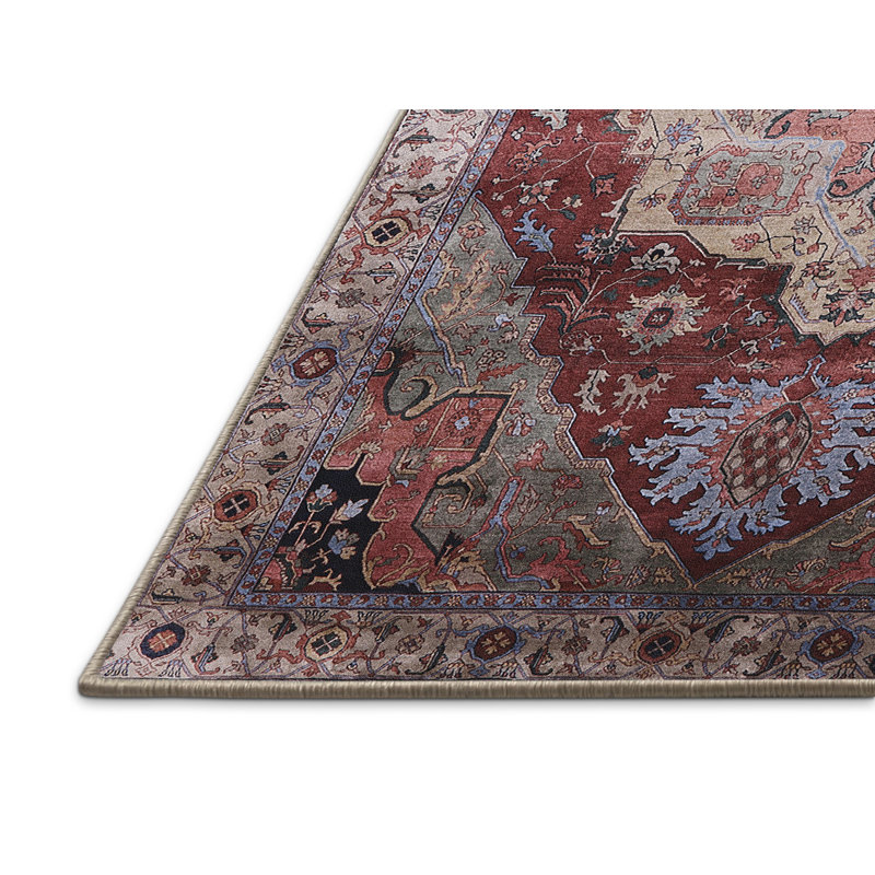 Tapis brun à motif oriental, Rectangle 2 pi x 4 pi