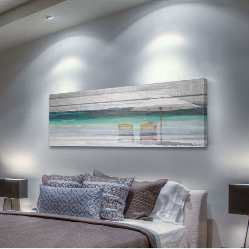 « stripeed tapis bikini », impression sur toile tendue, 30 po x 45 po