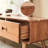Solid wood simple TV cabinet-106474137