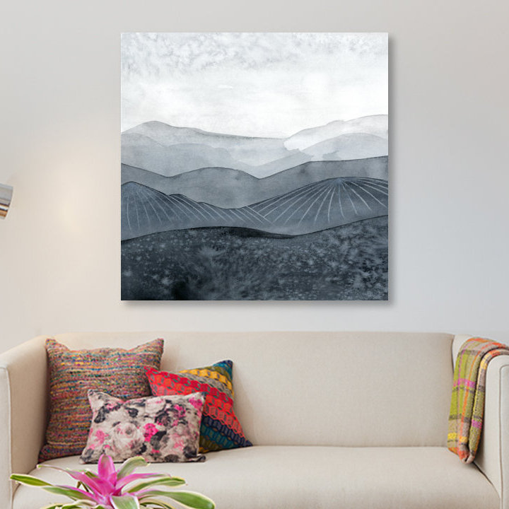 «Blustering Valley I», impression sur toile, H 37 po x l 37 po x P 1,5 po, Toile tendue, Pas de tapis