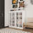 24 Pair Stackable 4-Door Black Shoe Cabinet With 8 Shelves-111647235
