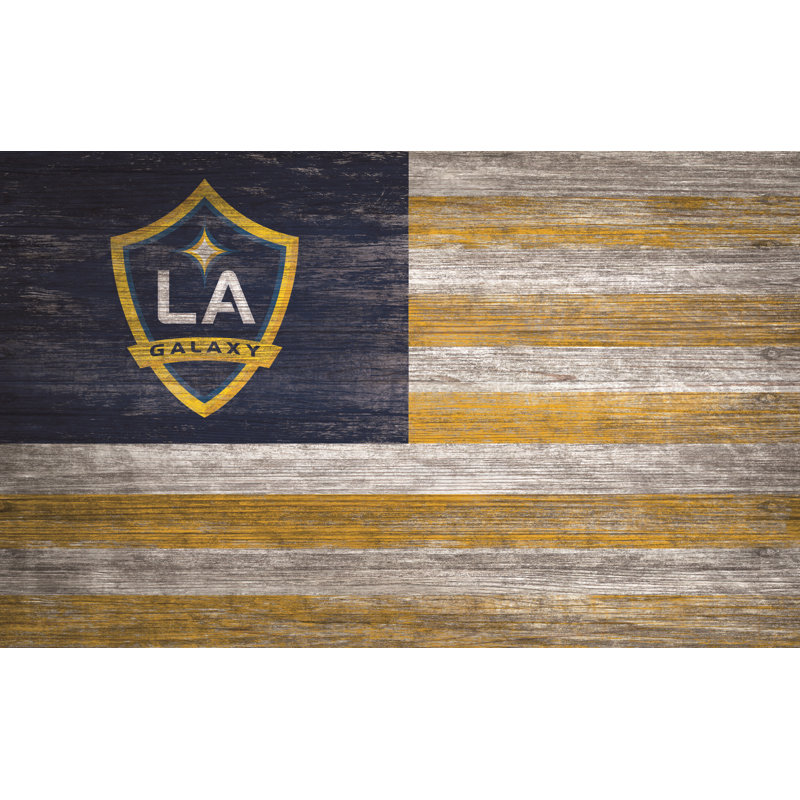 Décoration murale drapeau vieilli, LA Galaxy