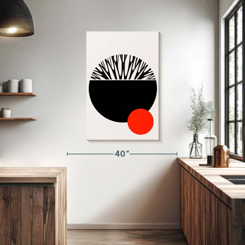 Avery Abstractika Red Black, 39" H x 26" W