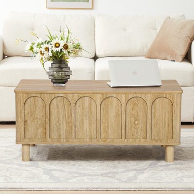 Table basse à plateau relevable l 39,37 po avec rangement