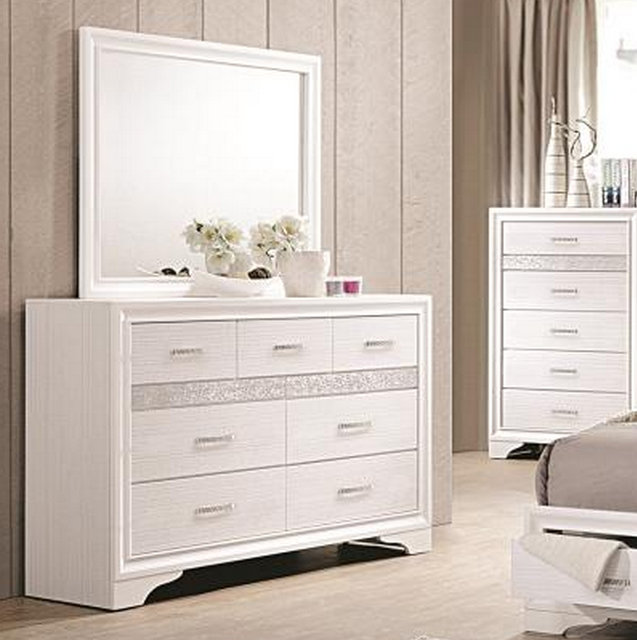 Commode 7 tiroirs avec miroir Pentico
