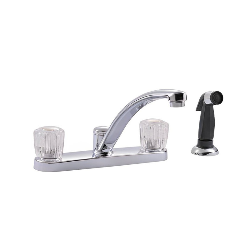 Robinet de cuisine / bar à deux poignées avec douchette latérale Prime Classic Series
