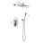 12" Rain Shower Head Systems Wall Mounted Shower-126618570