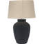 Areia Black Sand Textured Ceramic Table Lamp