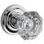 Crystal Passage Door Knob with Traditional Round Rose-22034533