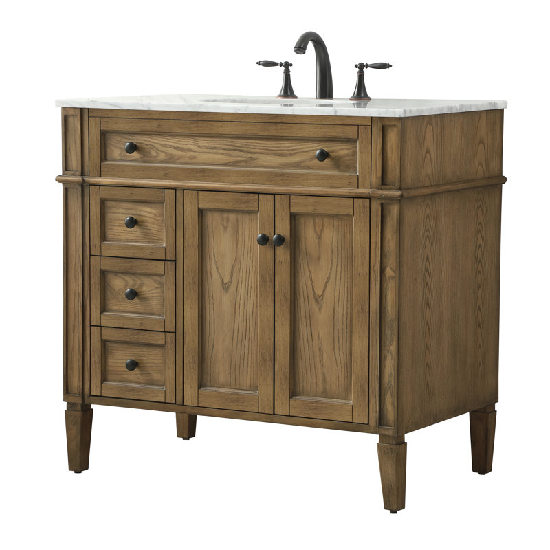 Ensemble de meuble-lavabo simple 36 po Rivers, Bois flottant